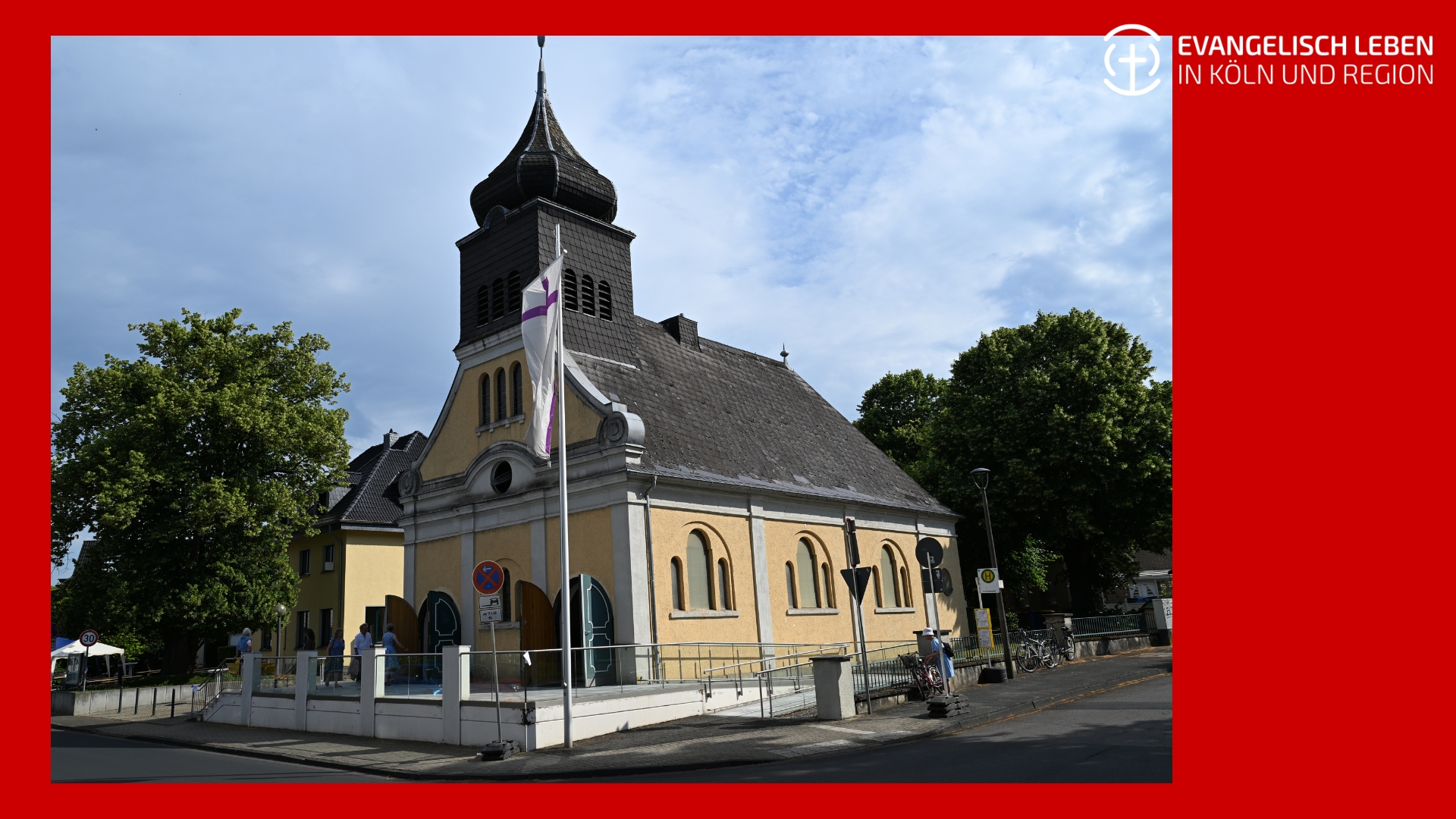 Du betrachtest gerade „Ein sicherer Hafen, ein Fels in der Brandung.“ Die Evangelische Gemeinde Erftstadt feiert 100 Jahre Friedenskirche mit Festgottesdienst und Gemeindefest